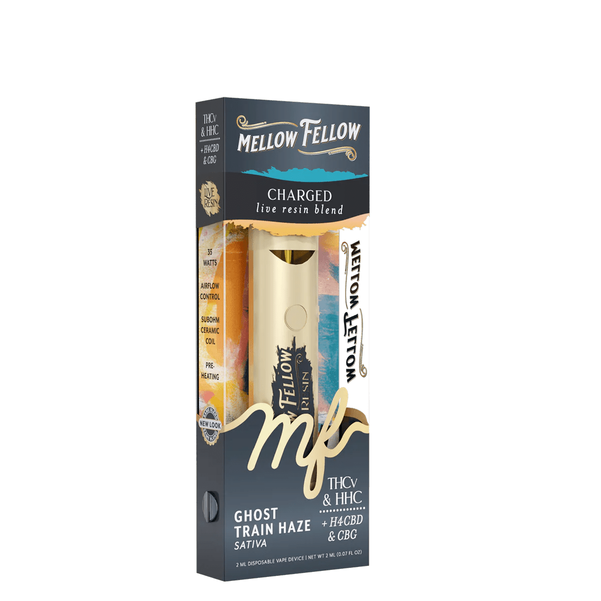 Charged Blend 2ml Live Resin Disposable Vape - Ghost Train Haze (Sativa)