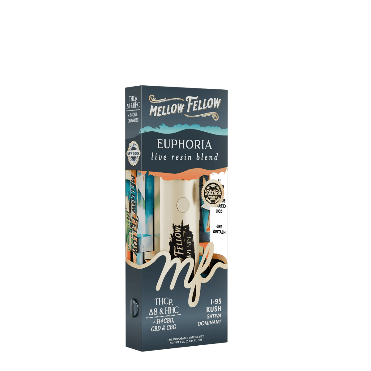 Euphoria Blend - Live Resin 1ml Disposable Vape - i-95 Kush (Sativa Dominant)