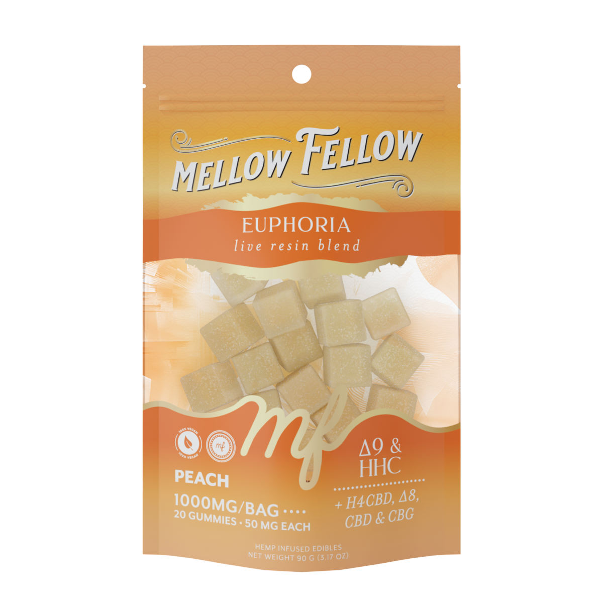 Euphoria Blend - Live Resin M-Fusions Edibles - Peach 1000mg