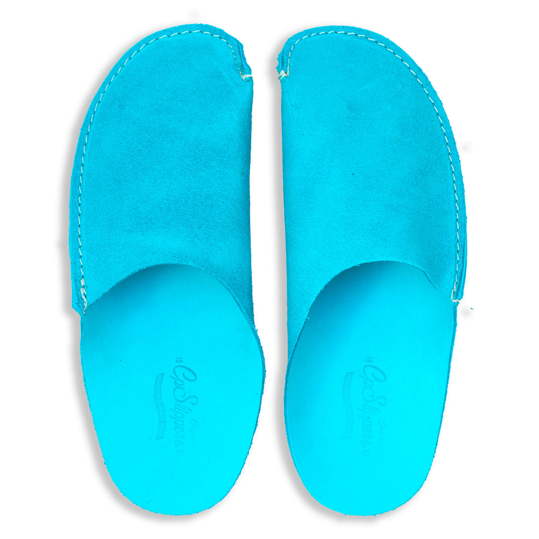 Turquoise CP Slippers Minimalist