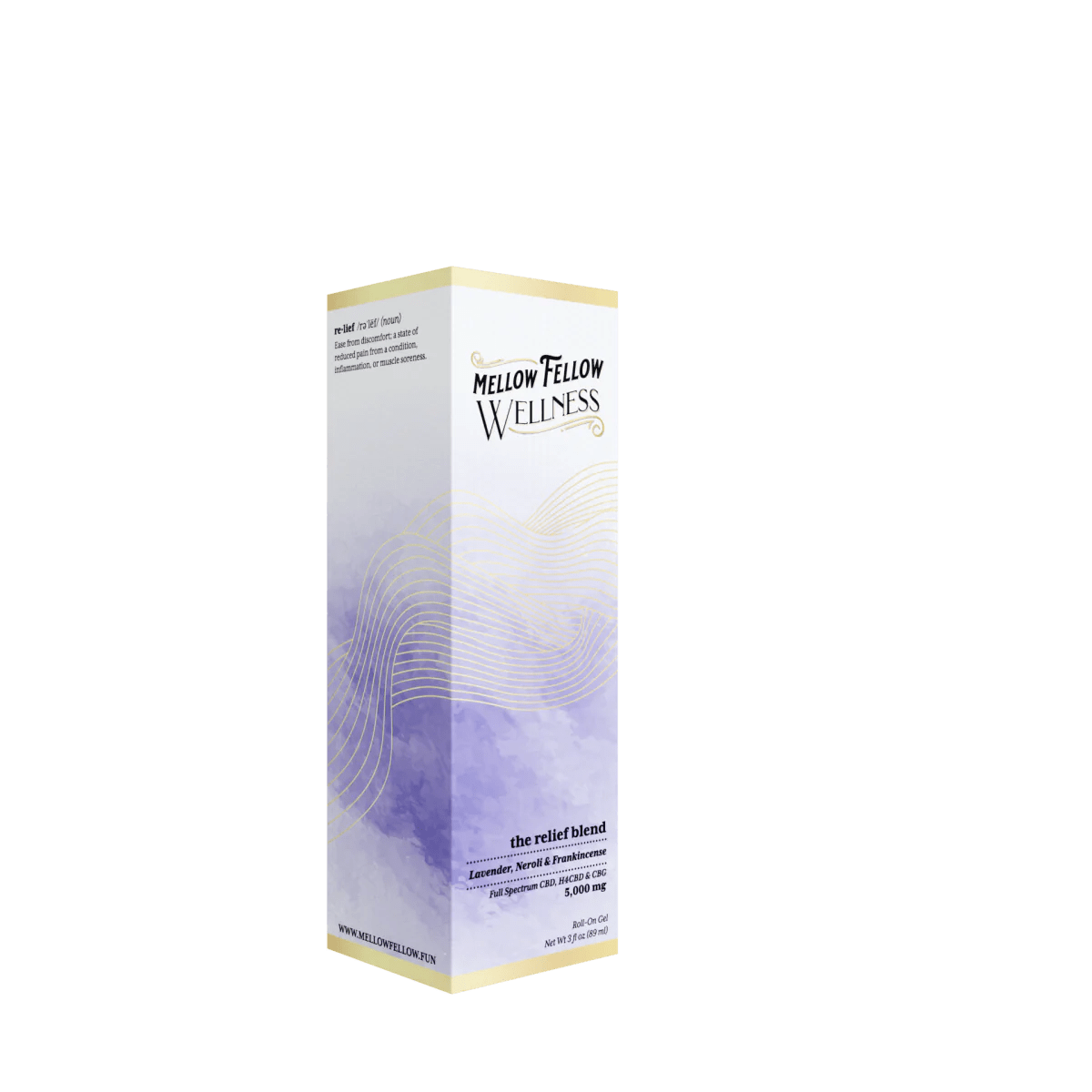 Wellness Roll On Gel - The Relief Blend - Lavender, Neroli + Frankincense - 5000mg