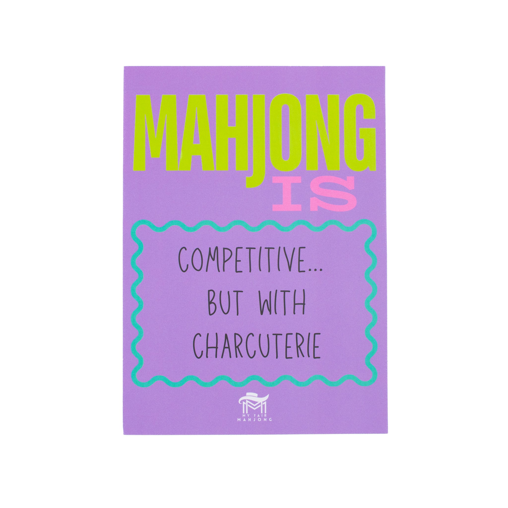 MAHJONG SHUFFLE CARD  |  Mahjong Is Series  |  Sized to Store with League Cards
