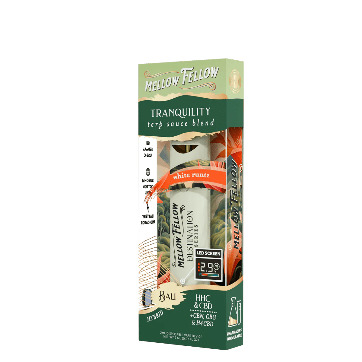 Tranquility Blend - Terp Sauce 2ml Disposable Vape - White Runtz (Hybrid)