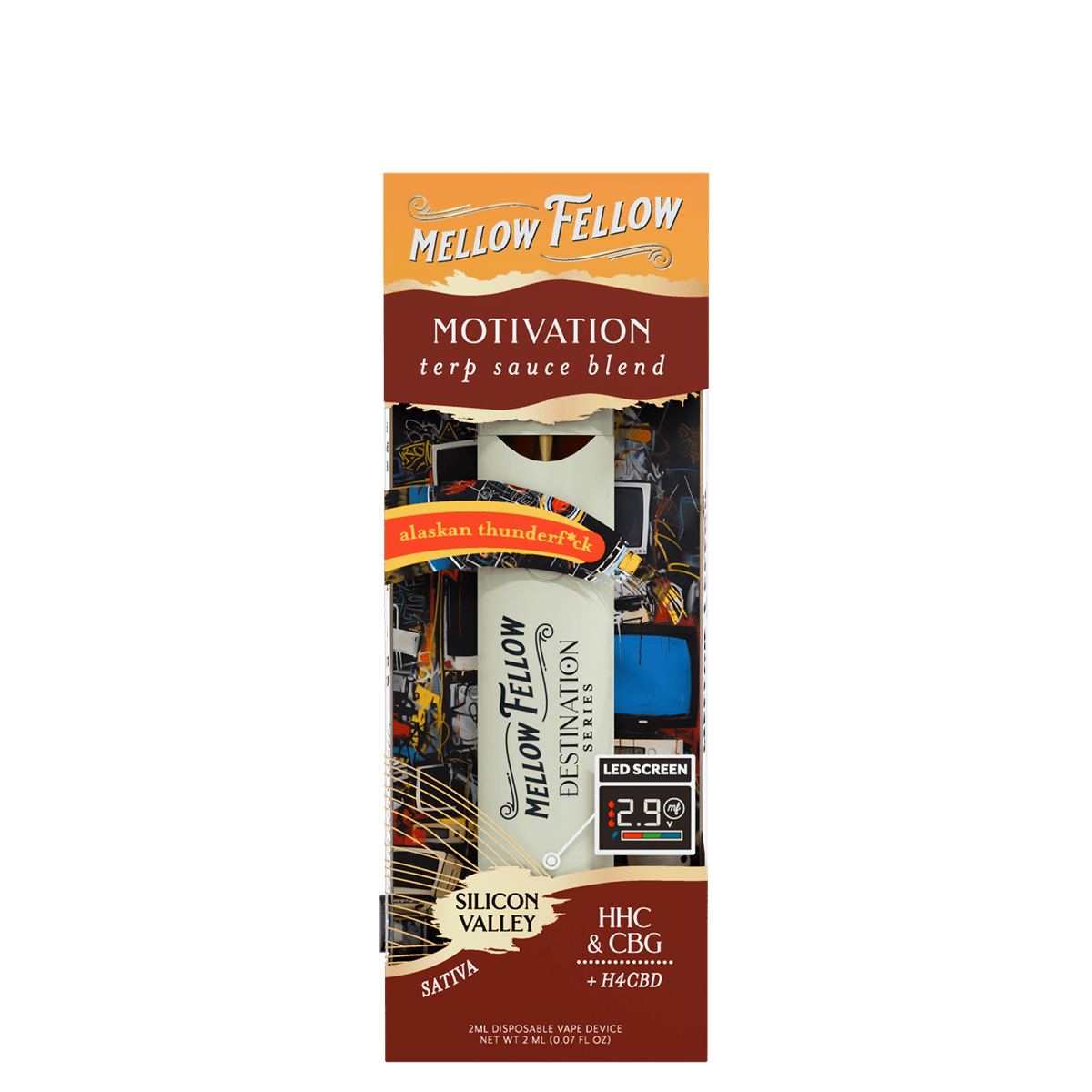 Motivation Blend - Terp Sauce 2ml Disposable Vape - Alaskan Thunderf*ck (Sativa)