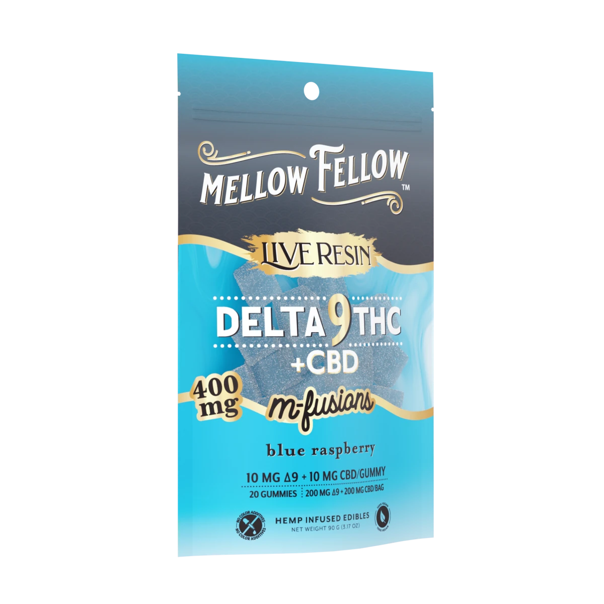 Delta 9 Live Resin Edibles 400mg - Blue Raspberry
