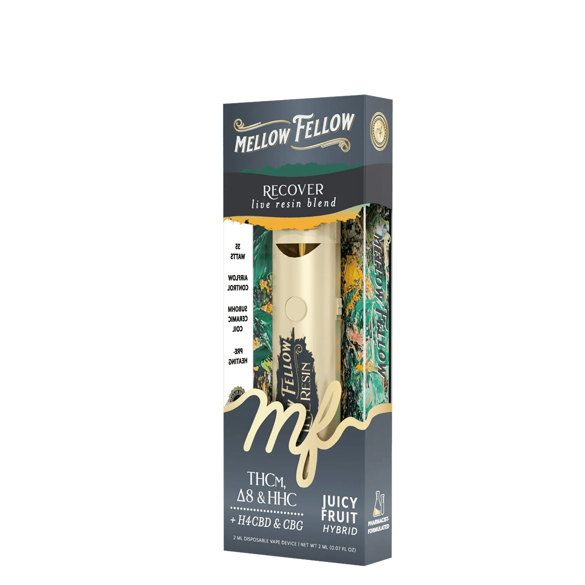 Recover Blend 2ml Live Resin Disposable Vape - Juicy Fruit (Hybrid)