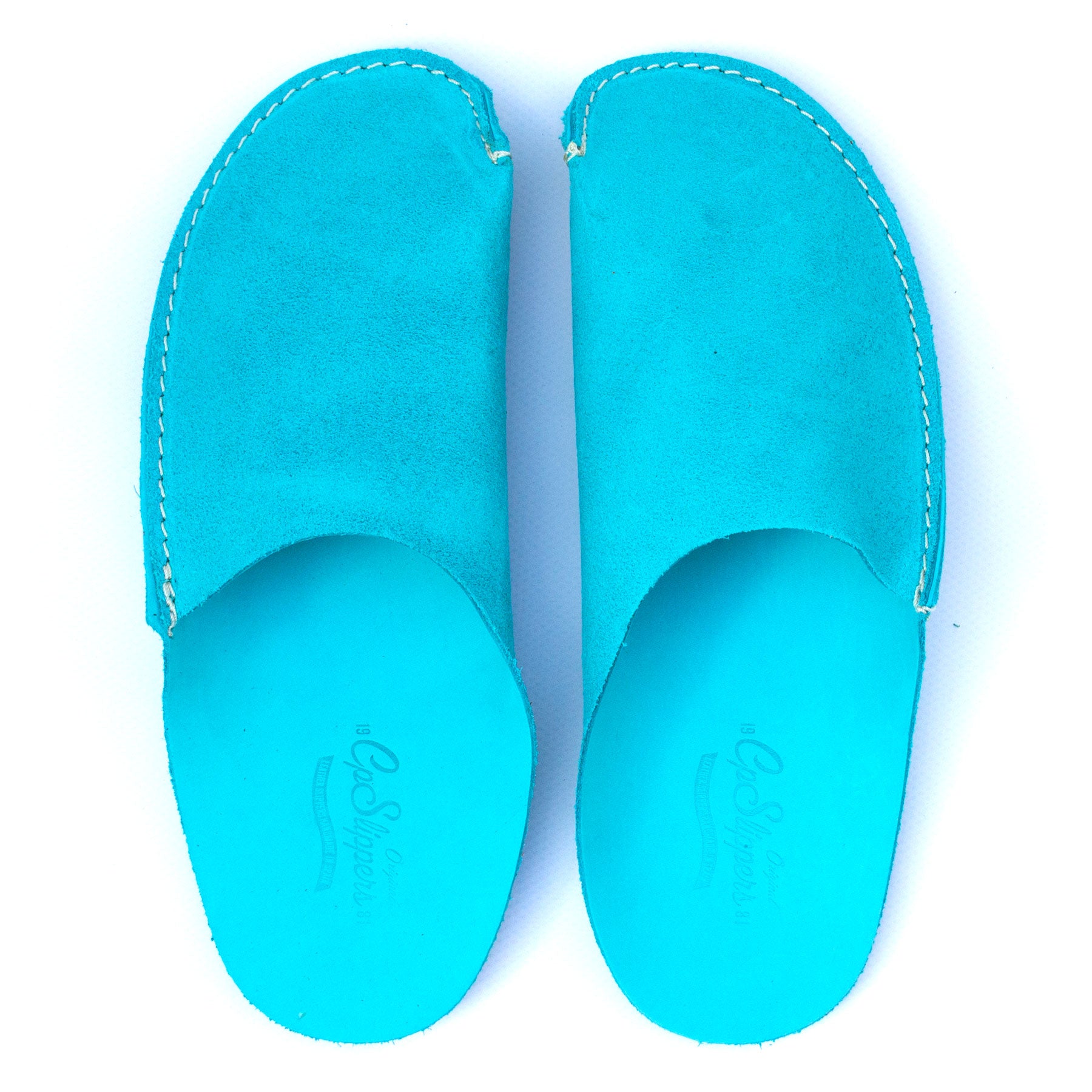 Turquoise CP Slippers Minimalist