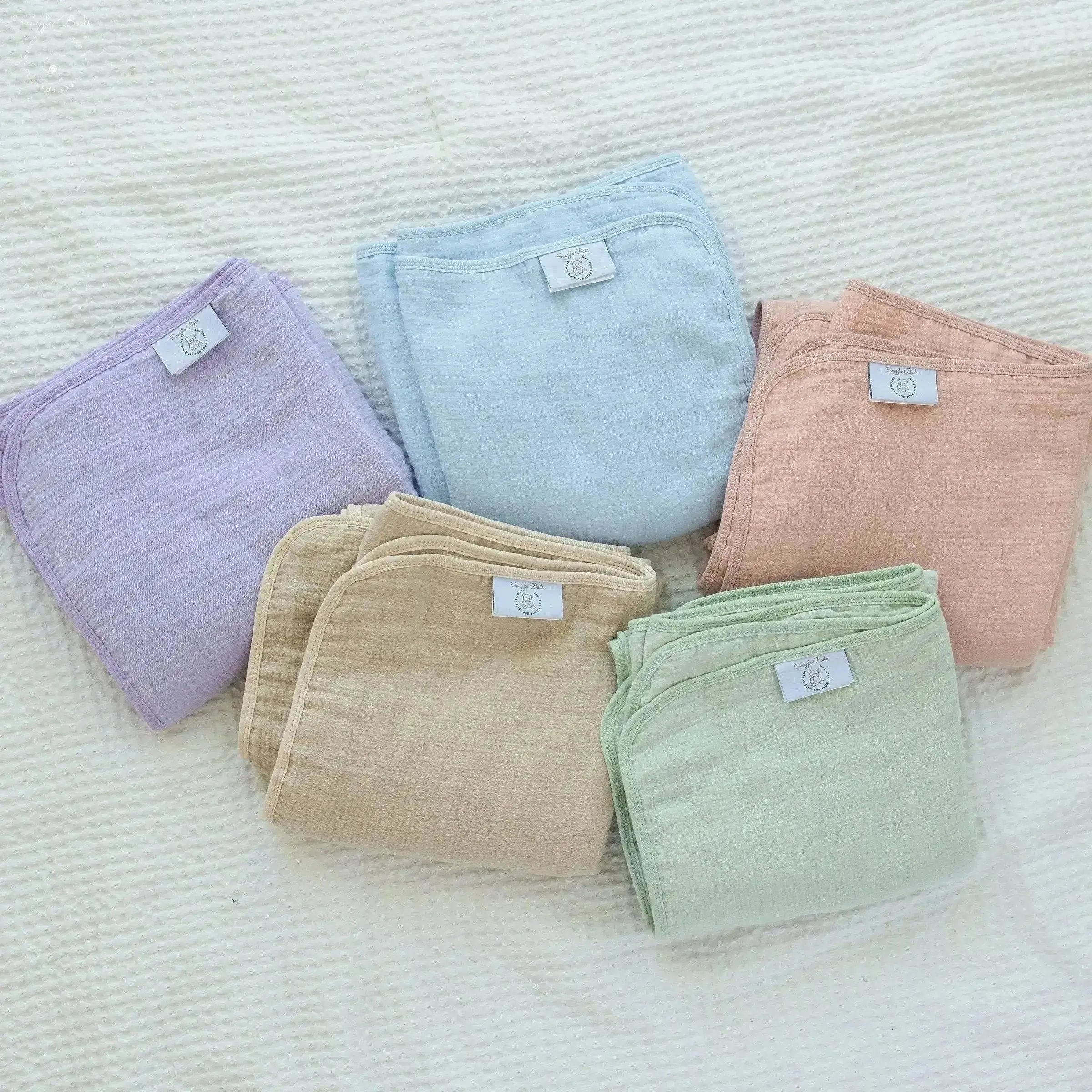 100% Muslin Cotton Blanket – Sage Green Solid (Available in Two Sizes)