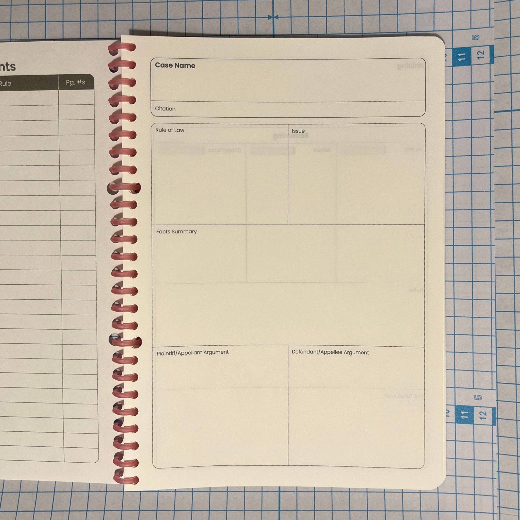 Funny Case Brief Notebooks