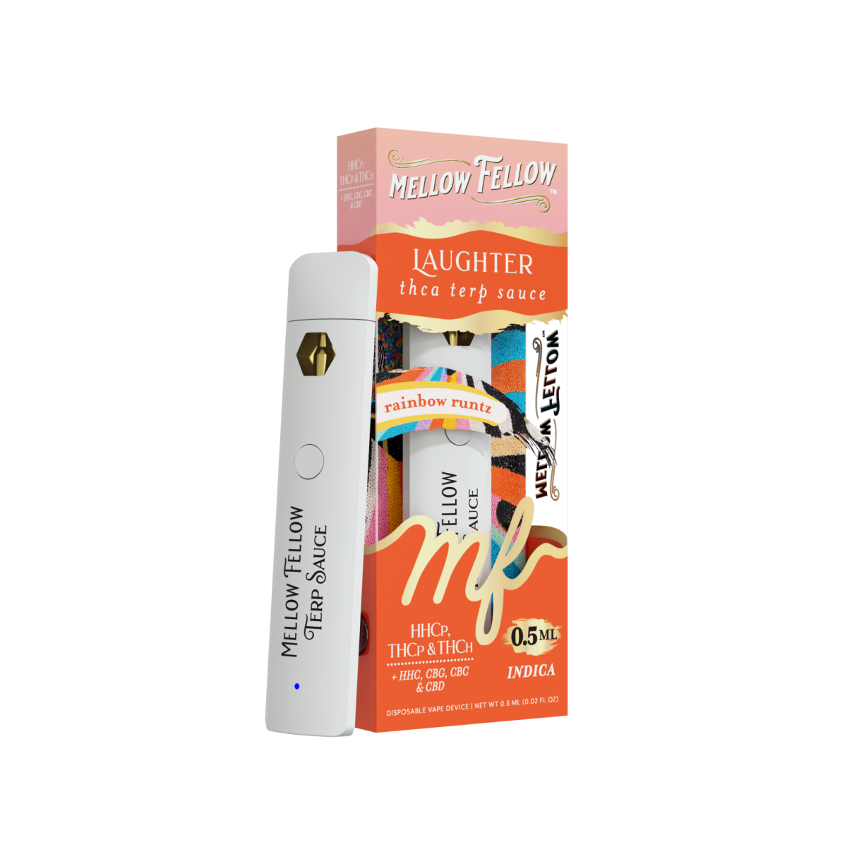 Laughter Blend 0.5ml Terp Sauce Disposable Vape - Rainbow Runtz (Indica)