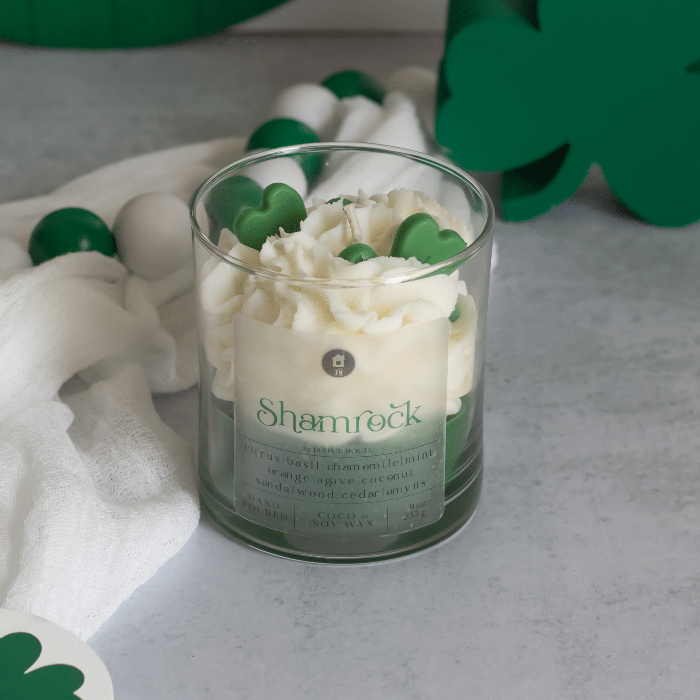 Dessert Candle Shamrock | St.Patrick's Day Gift