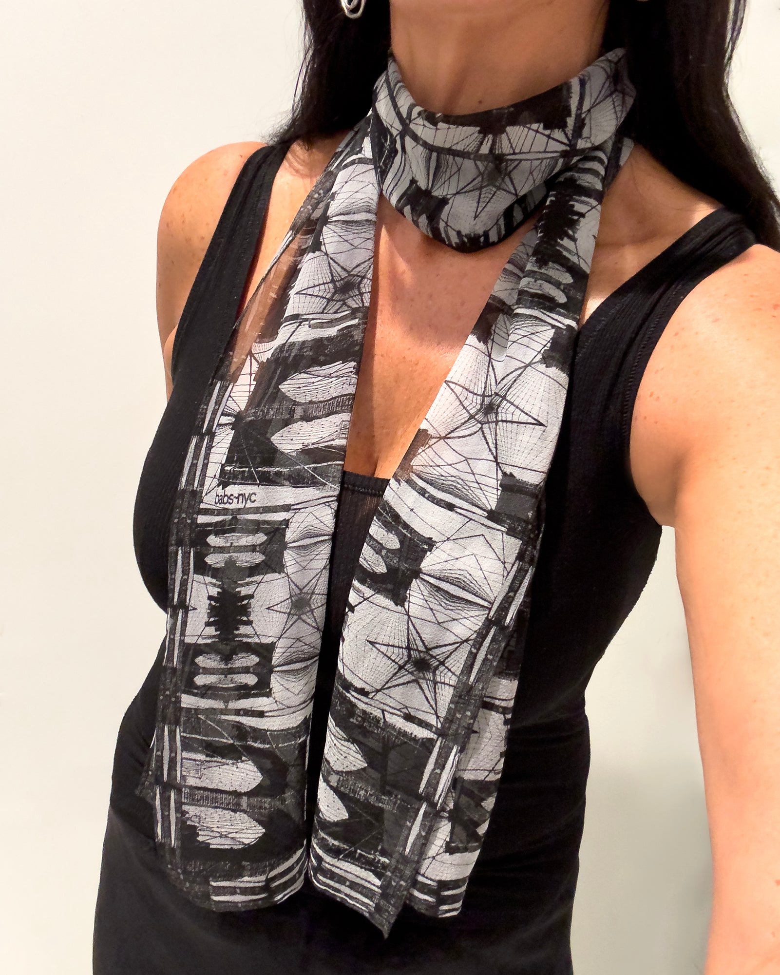 Babs Brooklyn Bridge Silk Scarf