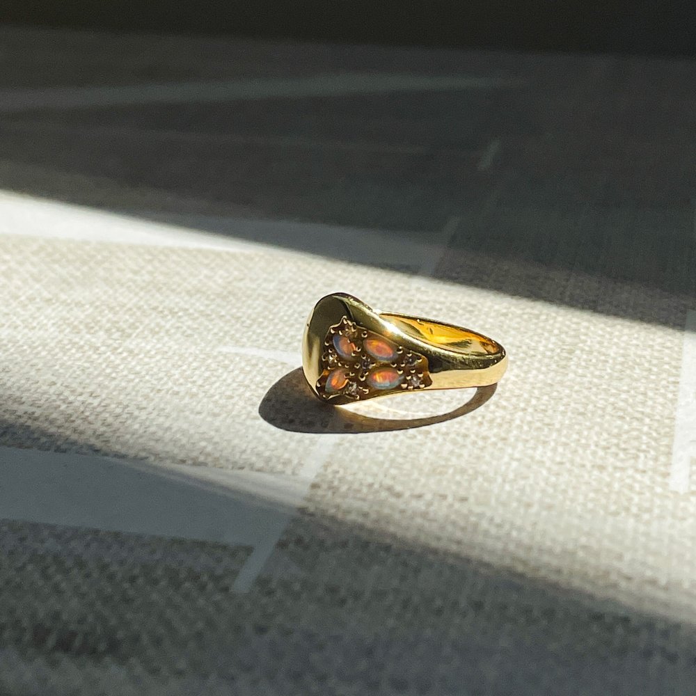 Opal Signet Ring
