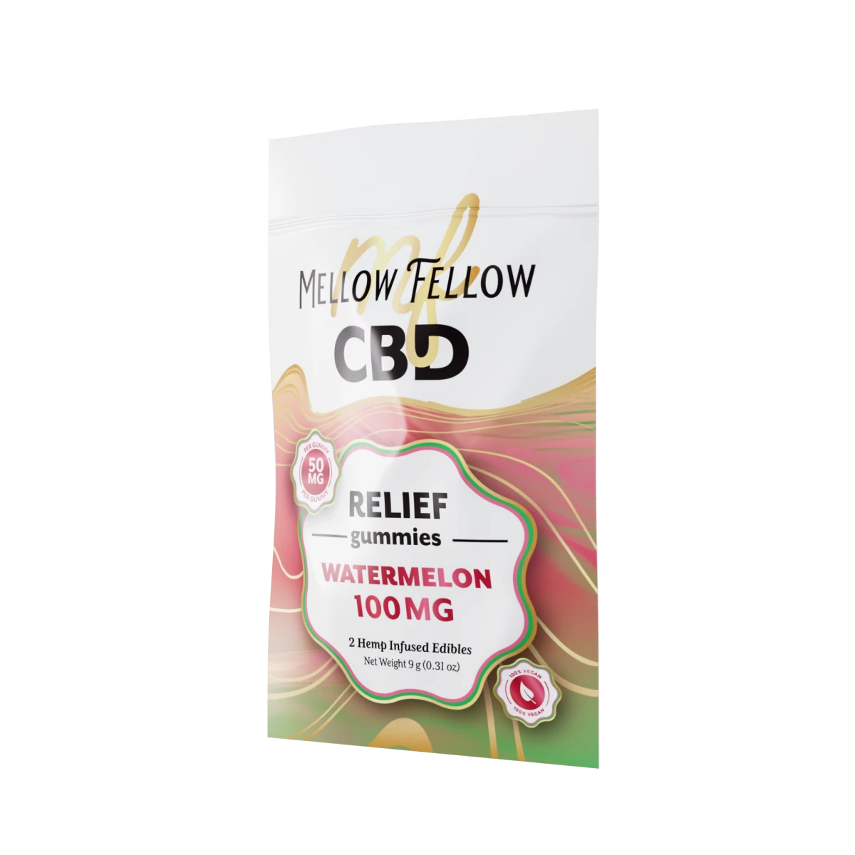 Relief CBD Gummies 100mg - Watermelon