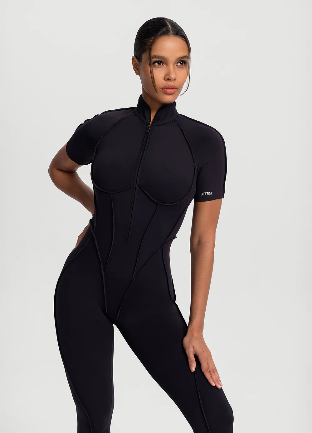 Short Sleeve Full-Length Catsuit