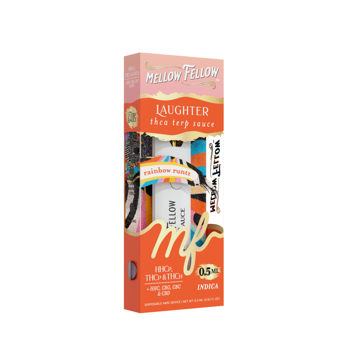 Laughter Blend 0.5ml Terp Sauce Disposable Vape - Rainbow Runtz (Indica)