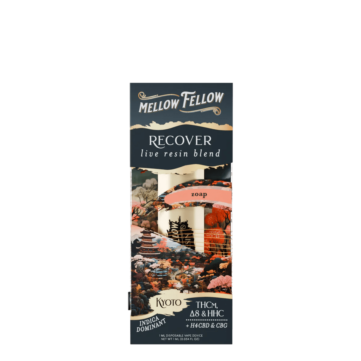 Recover Blend - Live Resin 1ml Disposable Vape - Zoap (Indica Dominant)