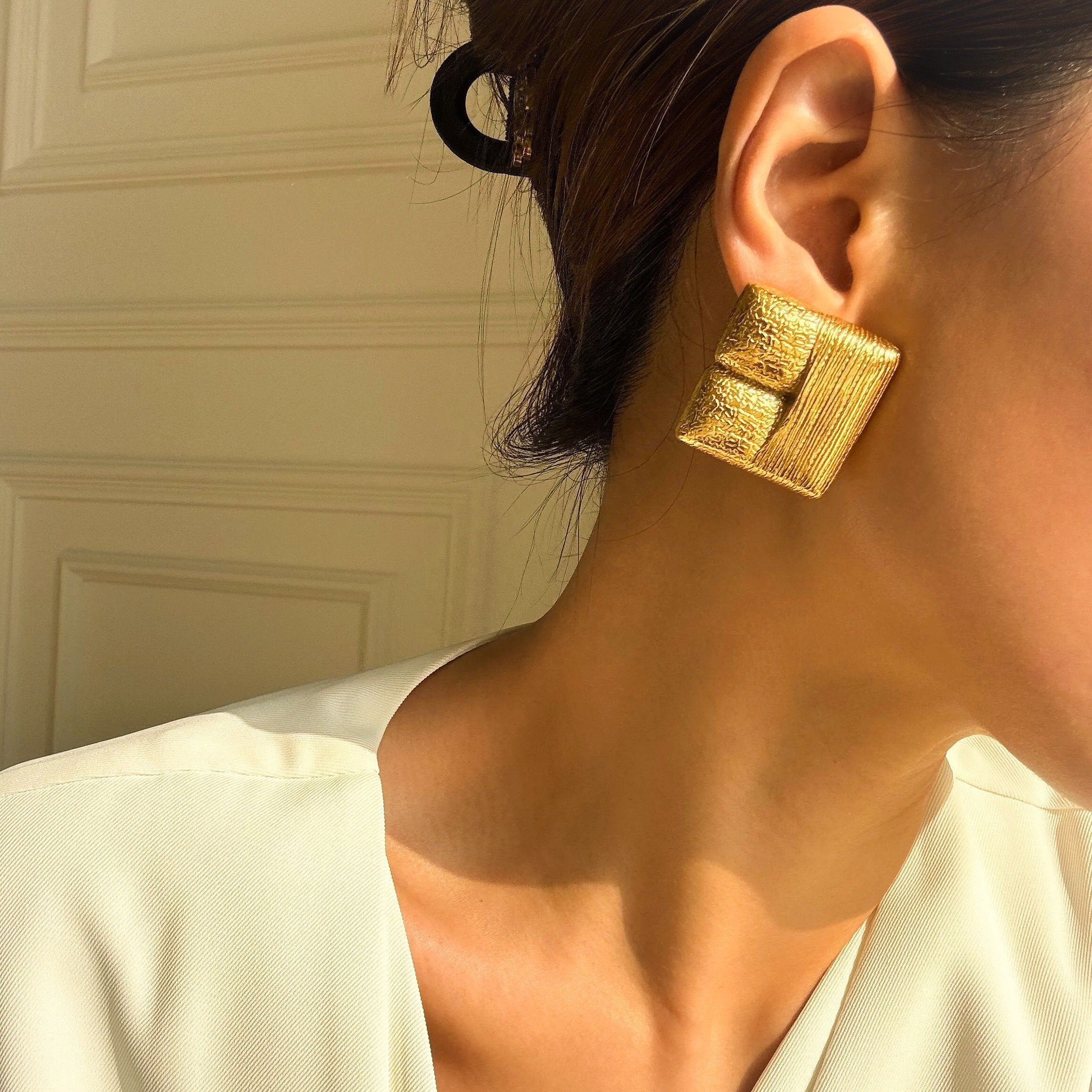 Retro Square Earrings