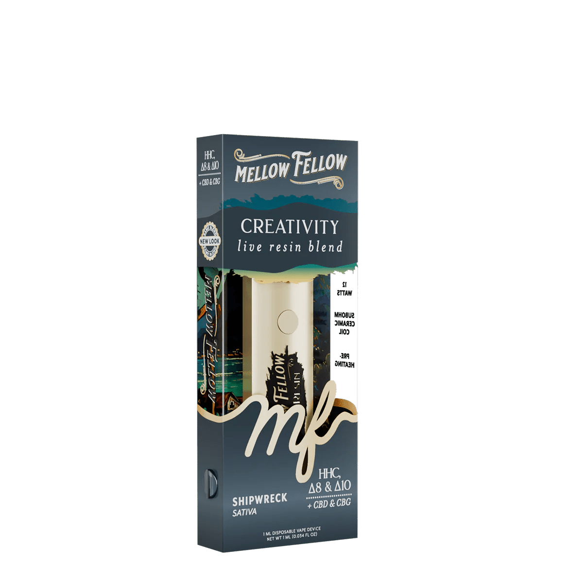 Creativity Blend - Live Resin 1ml Disposable Vape - Shipwreck (Sativa)