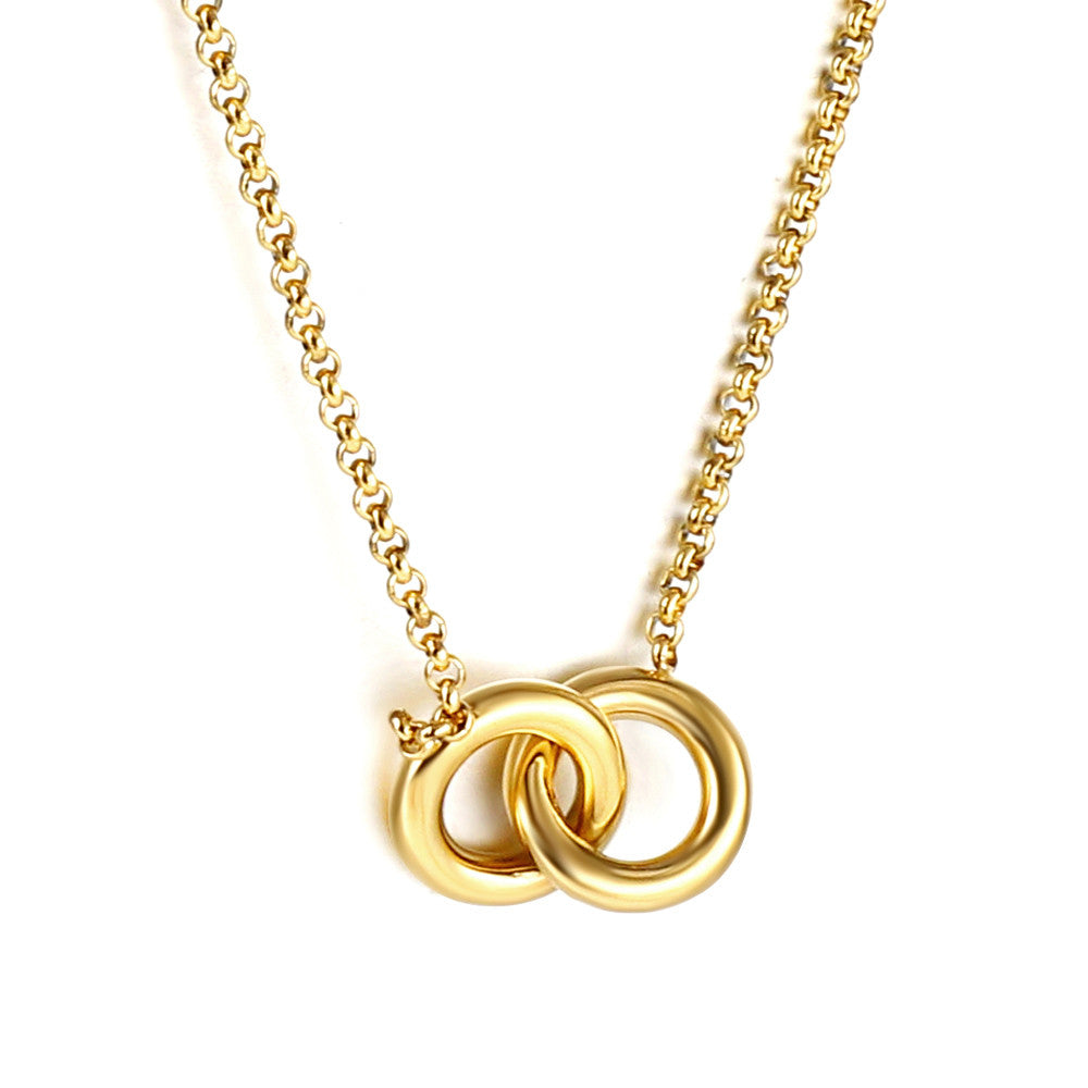 Interlocked Gold Necklace