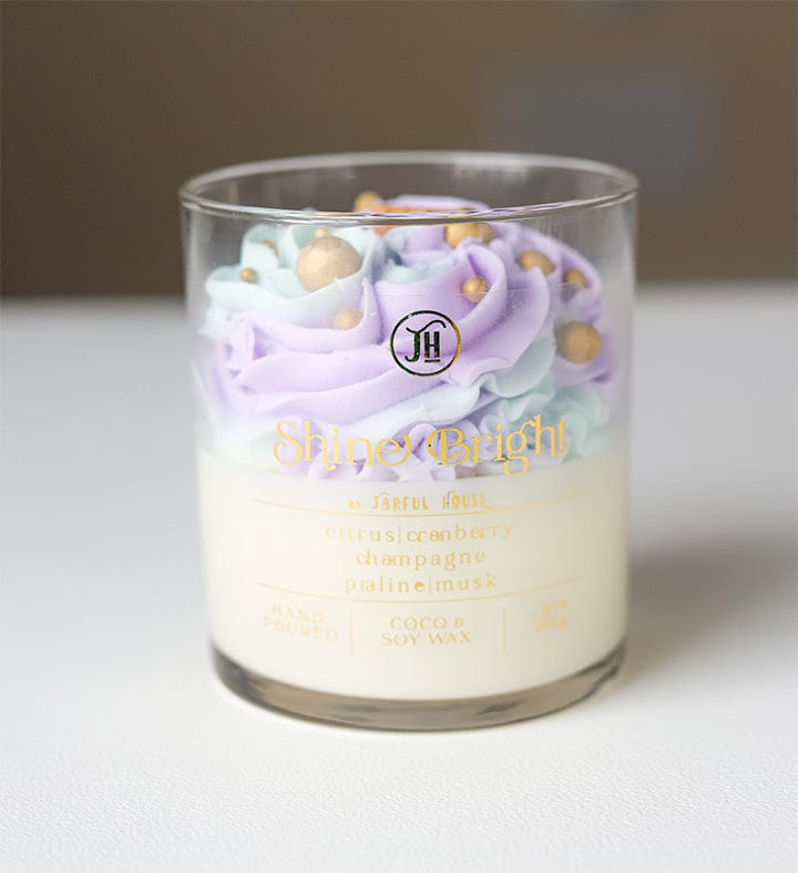 Shine Bright Dessert Candle Wooden Wick - 9 oz.