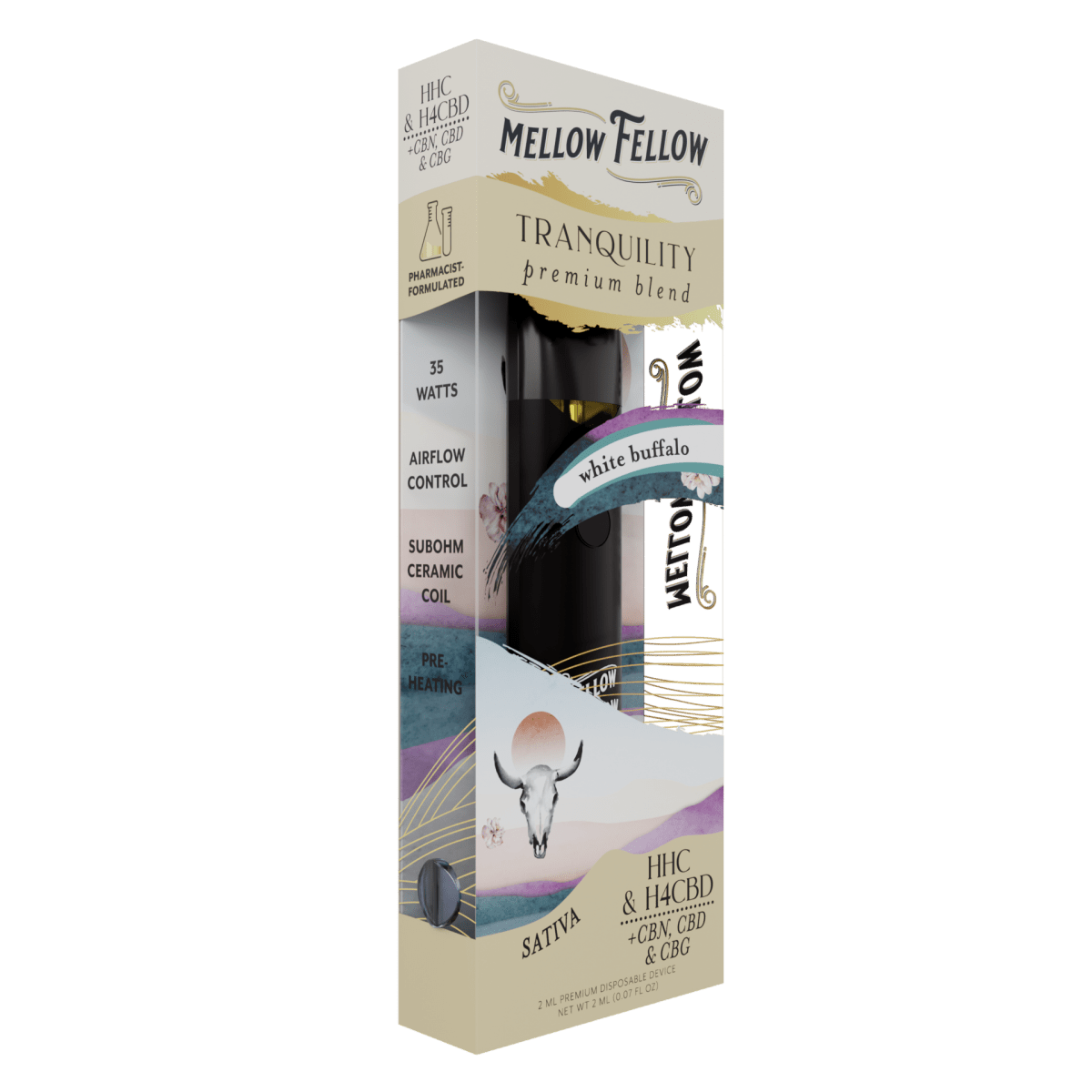 Tranquility Blend 2ml Disposable Vape - White Buffalo (Sativa)