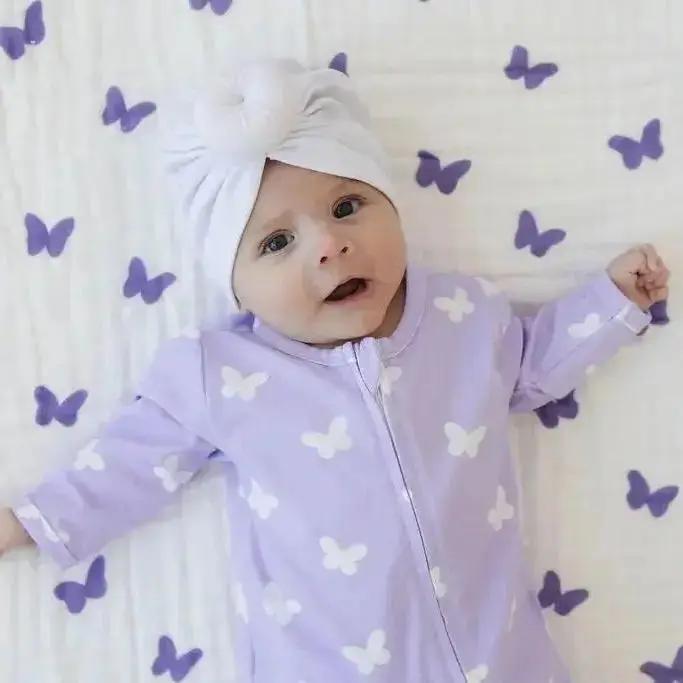 Lilac Flutter Blanket + Lilac Flutter Pajamas Bundle