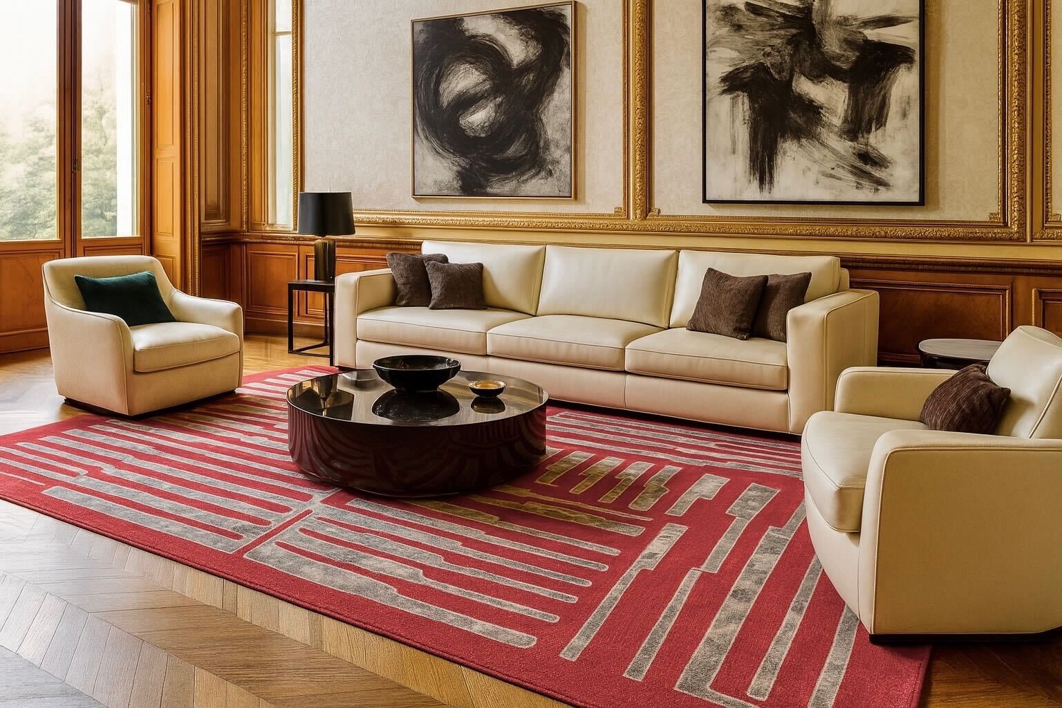VSU 61 Vectors Shyrdak Rug