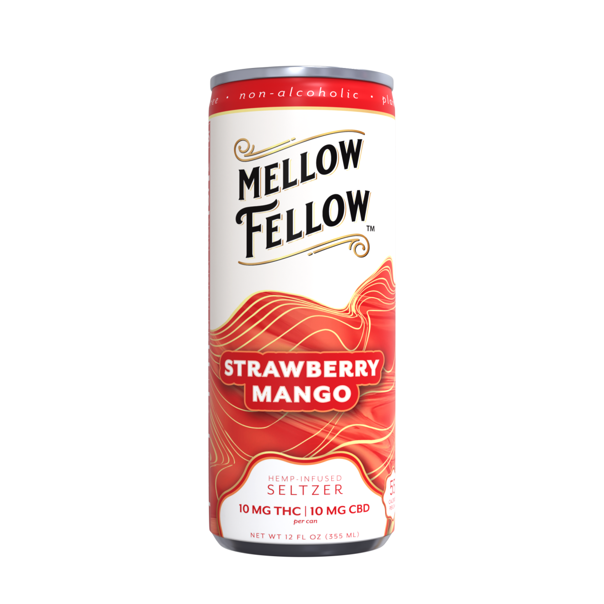 Delta 9 THC + CBD Seltzer Beverage 20MG - Strawberry Mango