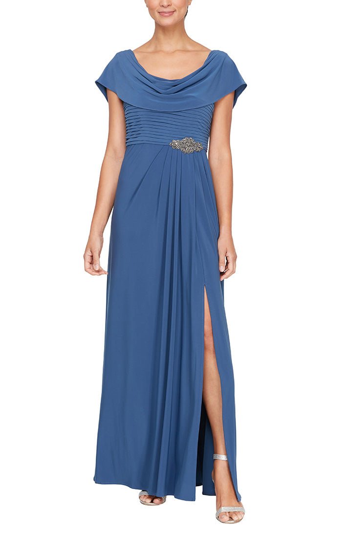 Plus Celeste A-Line Matte Jersey Dress