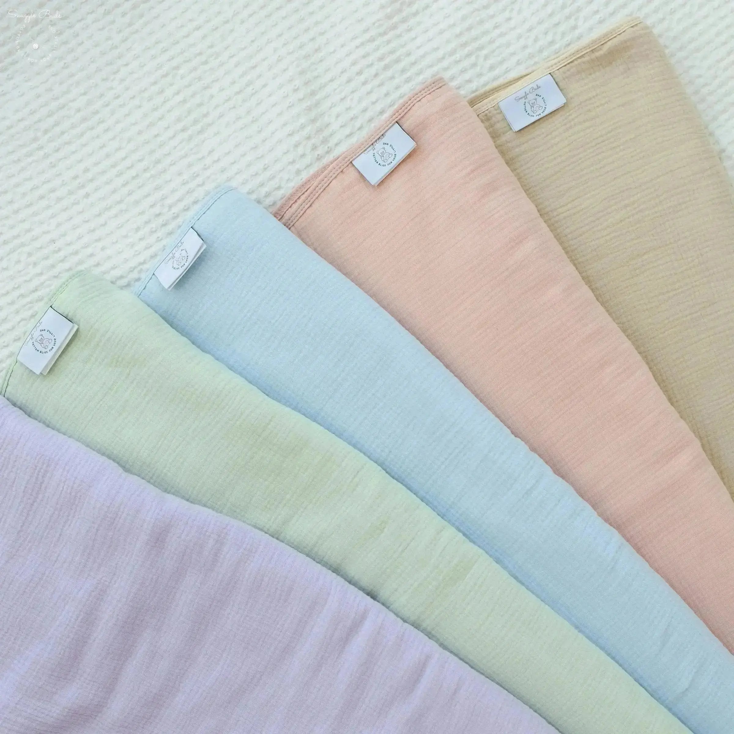 100% Muslin Cotton Blanket – Sky Blue Solid (Available in Two Sizes)