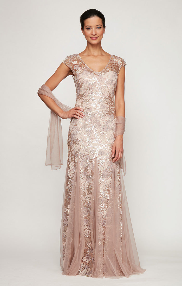 Petite - Emily Embroidered Fit and Flare Dress