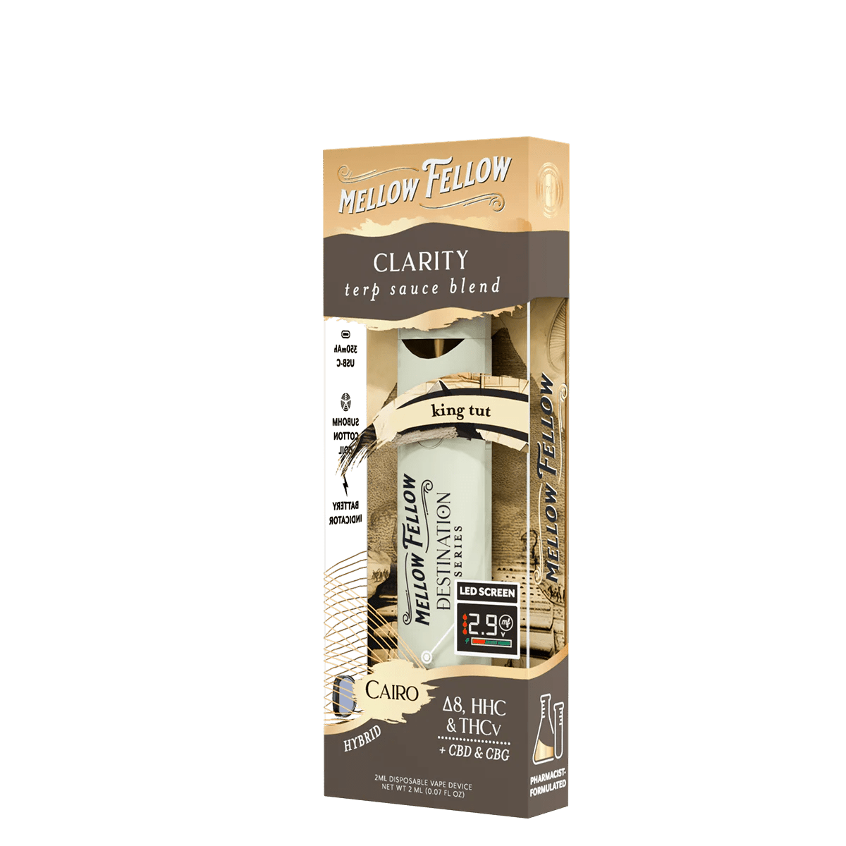 Clarity Blend - Terp Sauce 2ml Disposable Vape - King Tut (Hybrid)
