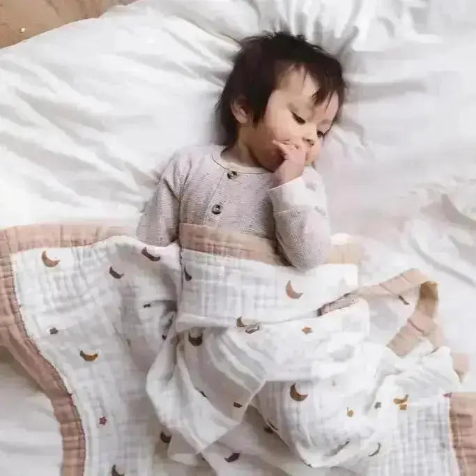 Moonlit Dreams + Light Beige Solid Blanket Bundle
