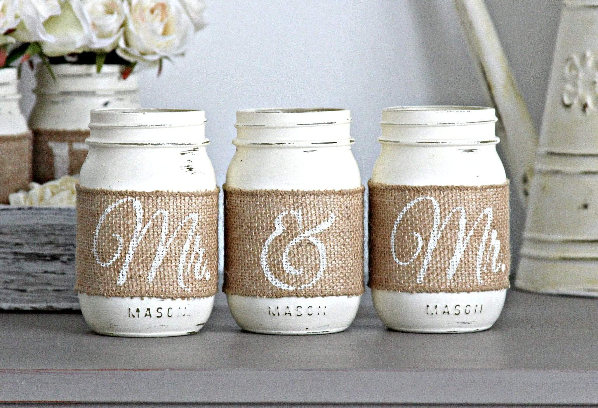 Mrs. & Mrs. Wedding Decor | Bridal Shower Decor | Same Sex Table Centerpieces