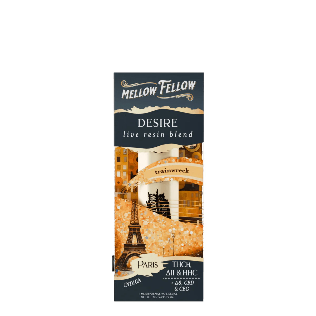 Desire Blend - Live Resin 1ml Disposable Vape - Trainwreck (Indica)