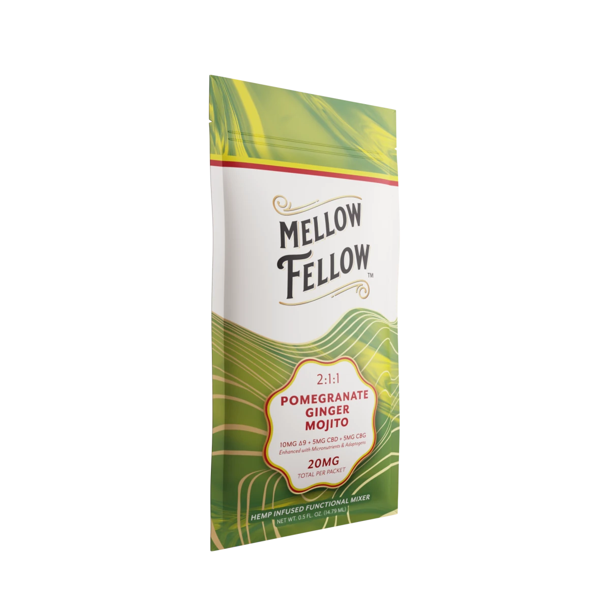 Delta 9 + CBD & CBG Mixers 10pc - Pomegranate Ginger Mojito
