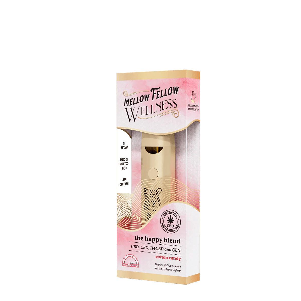 The Happy Blend - 1ml CBD Disposable Vape (Cotton Candy)