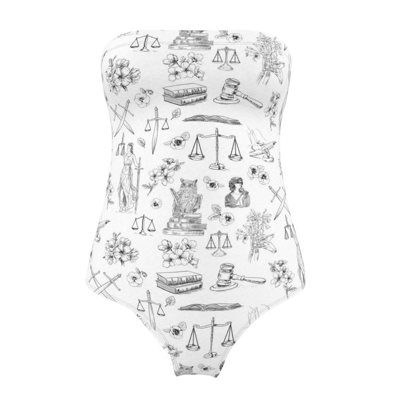 Courtroom Botanica Strapless Swimsuit