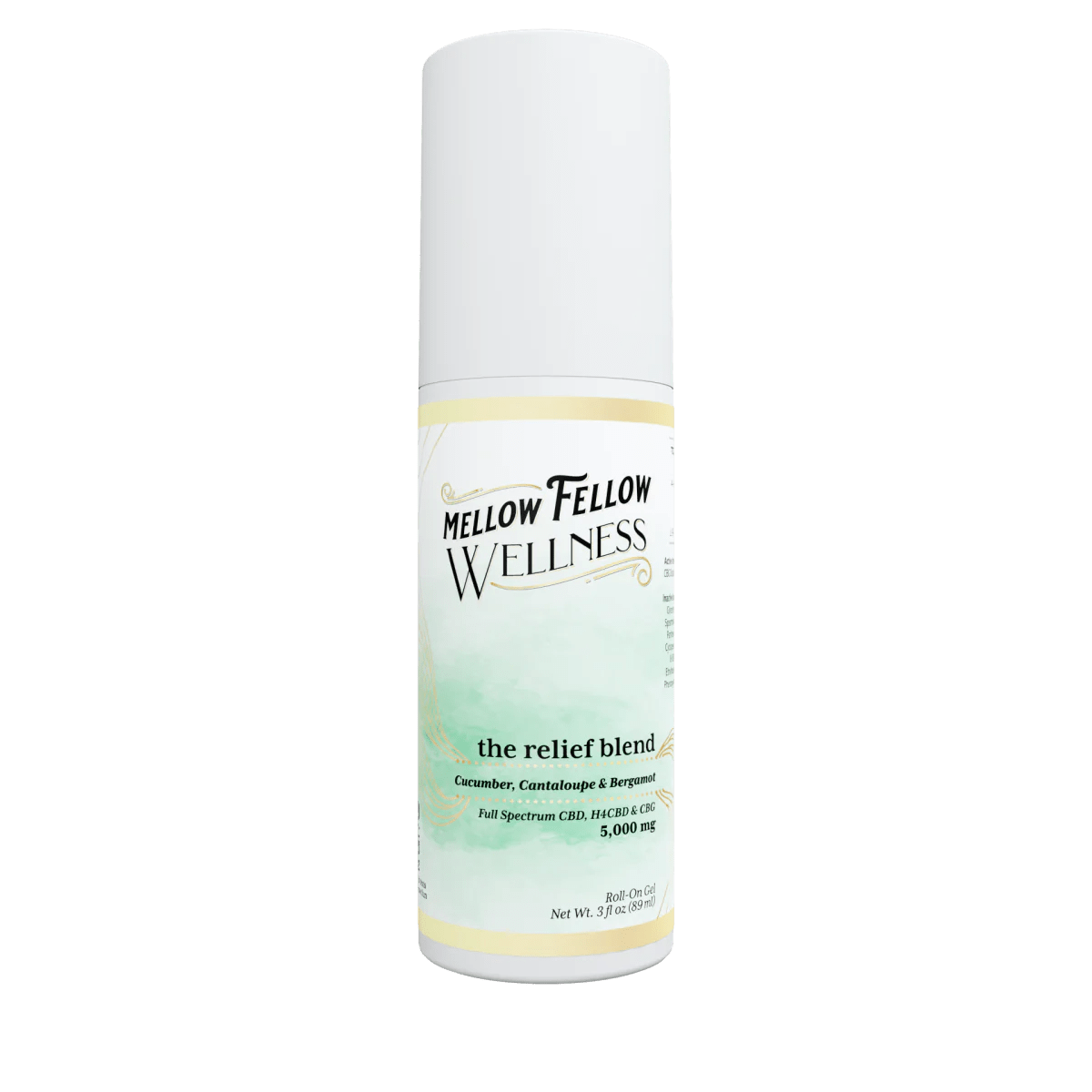 Wellness Roll On Gel - The Relief Blend - Cucumber, Cantaloupe and Bergamot - 5000mg