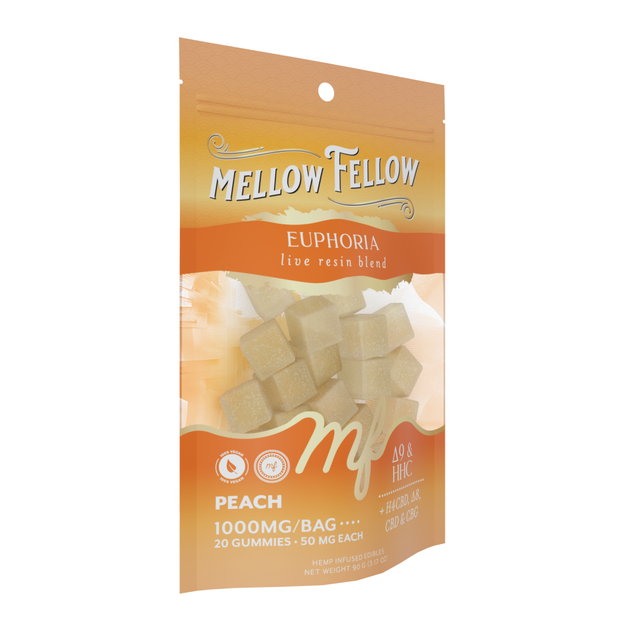 Euphoria Blend - Live Resin M-Fusions Edibles - Peach 1000mg
