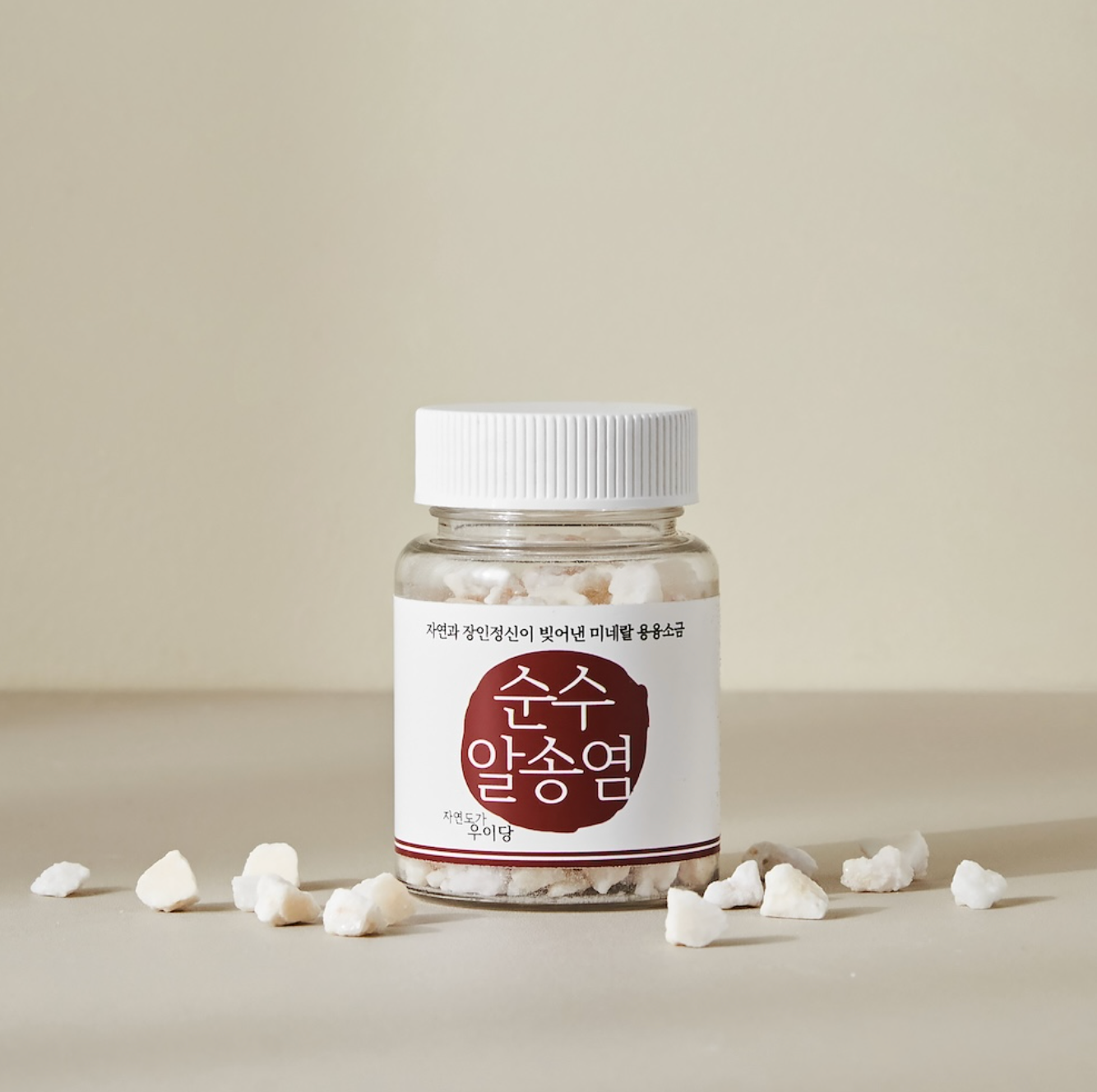 [Wooidang] Pure Refined Salt Rocks with Pinewood