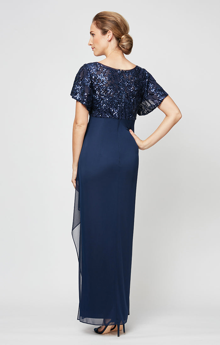 Irene Embroidered Sequin Gown