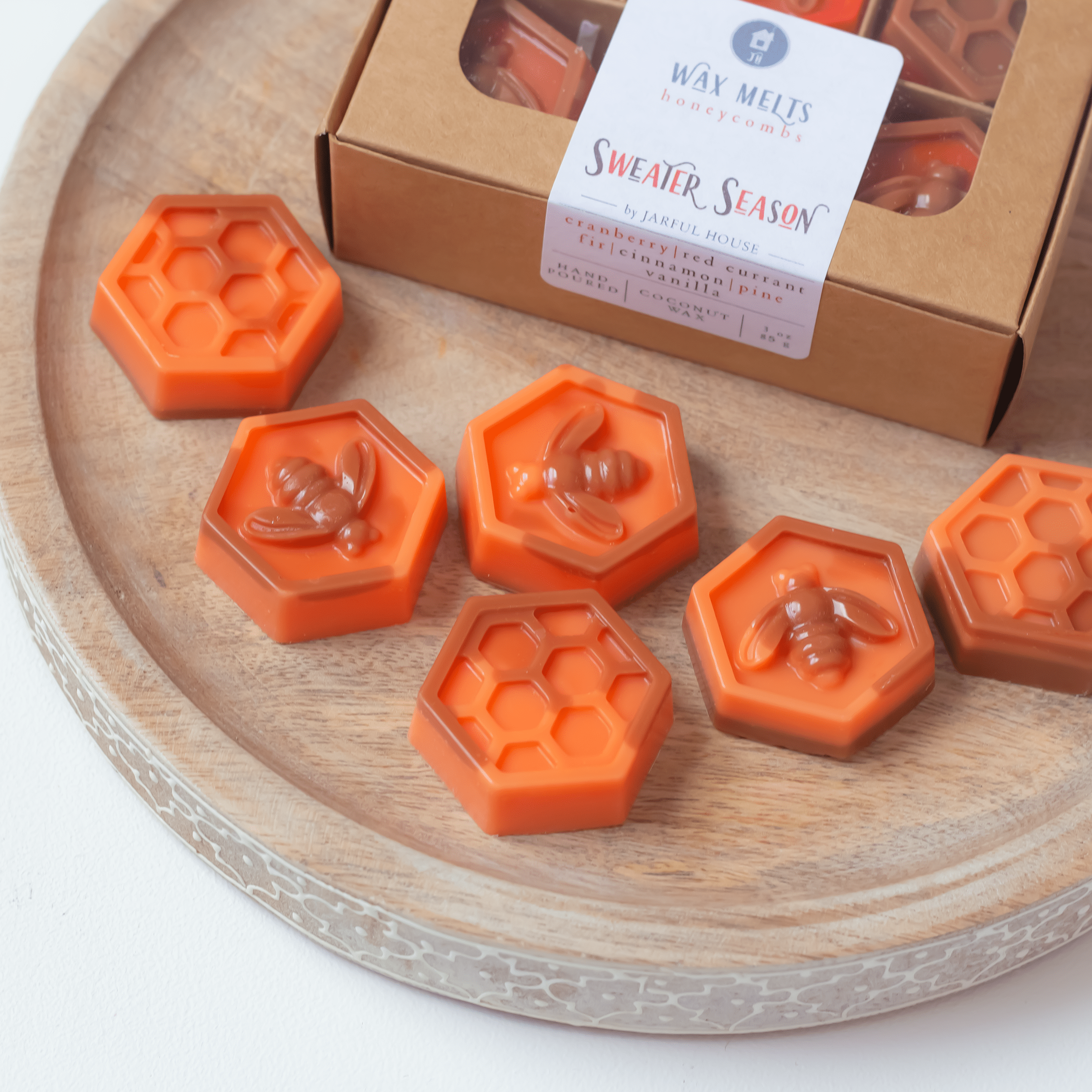 Sweater Season Wax Melts | Cinnamon + Cranberry + Pine + Fir + Vanilla