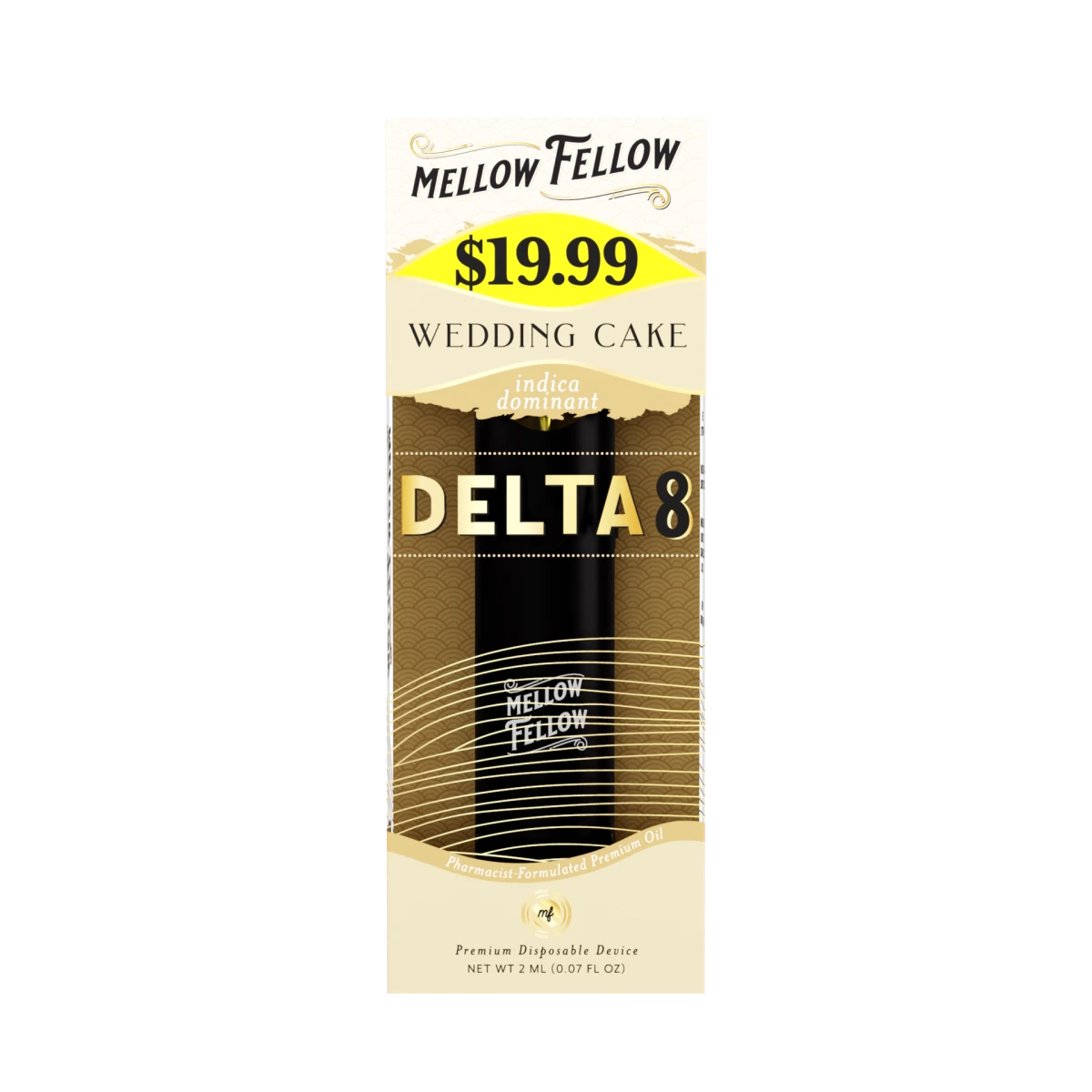 Delta 8 Premium 2ML Disposable Vape - Wedding Cake (Indica)