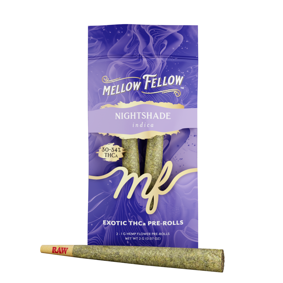 THCa Prerolls - 2 pc 2g Private Reserve Exotic - Nightshade (Indica)