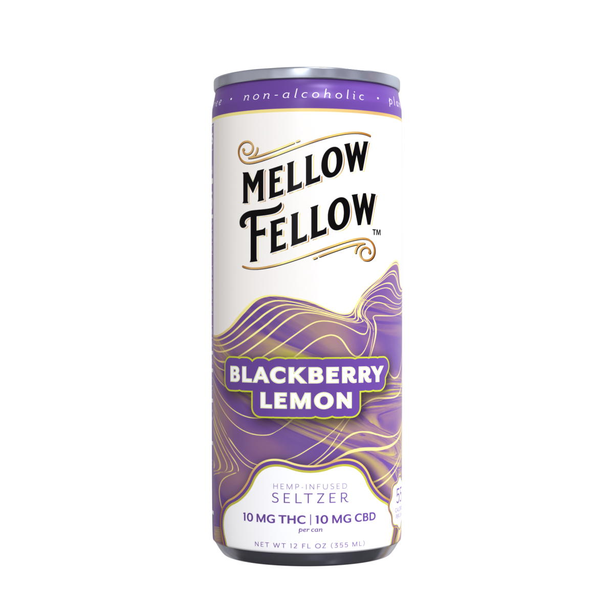 Delta 9 THC + CBD Seltzer Beverage 20MG - Blackberry Lemon 4 Pack