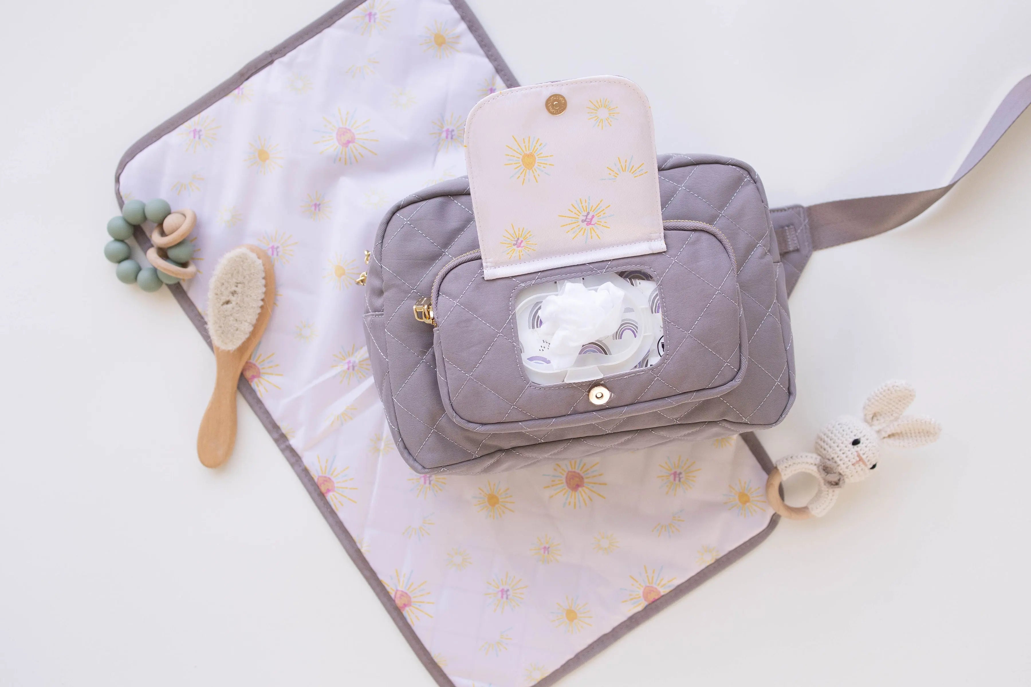 The Jetsetter Mini Diaper Bag - Grey