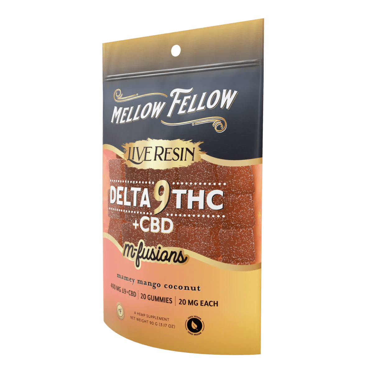 Delta 9 Live Resin Edibles 400mg - Mamey Mango Coconut