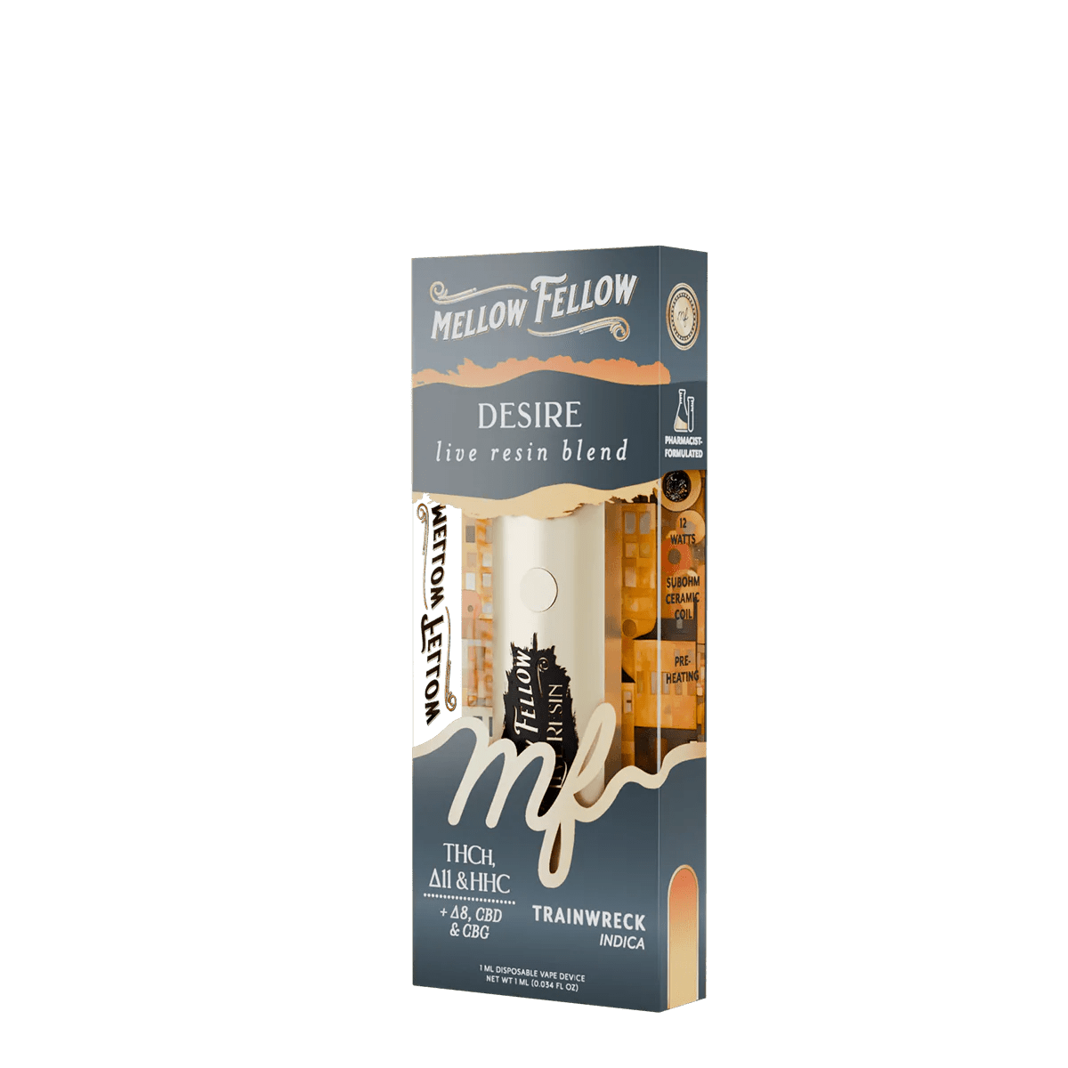 Desire Blend - Live Resin 1ml Disposable Vape - Trainwreck (Indica)